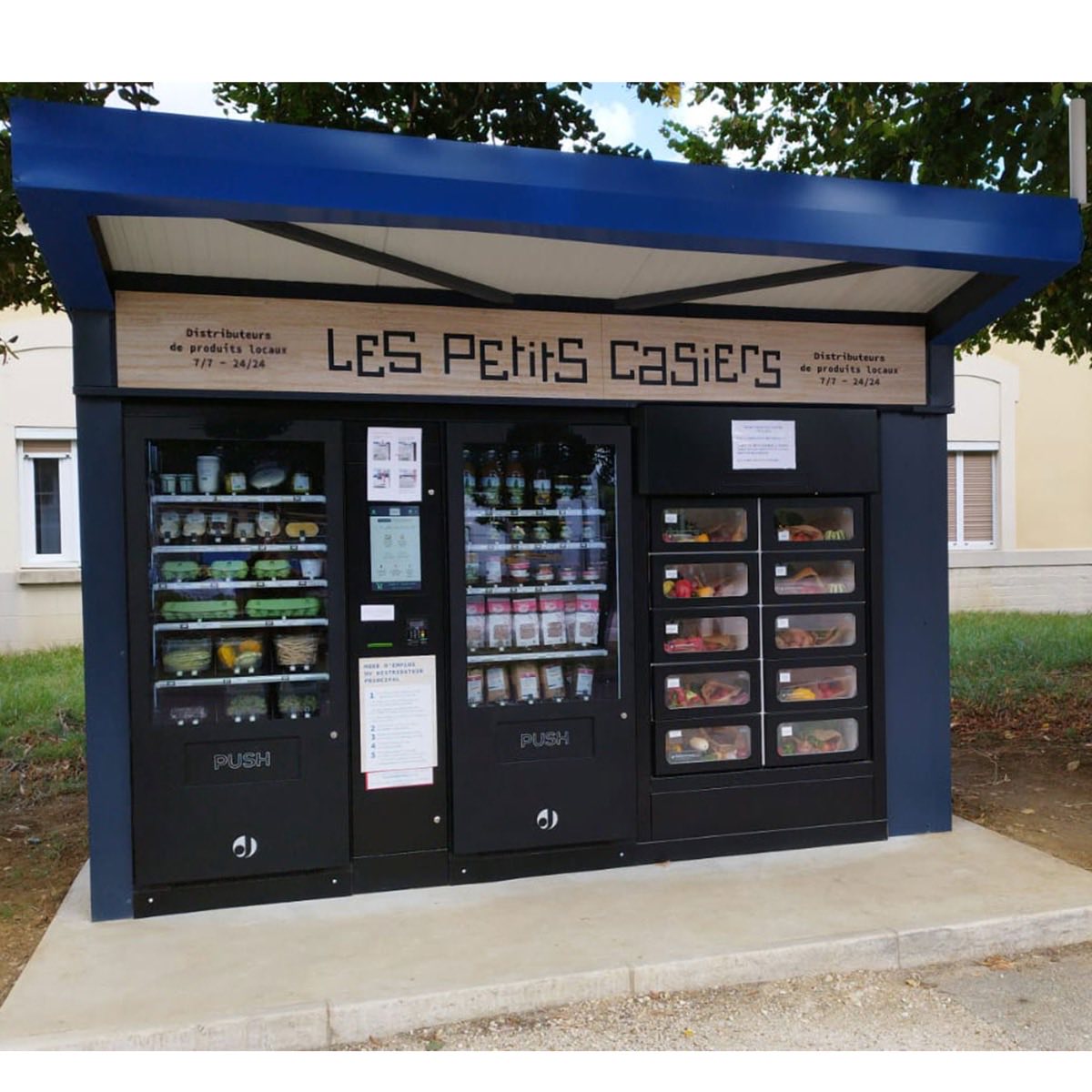 Casiers connect&eacute;s pour produits locaux