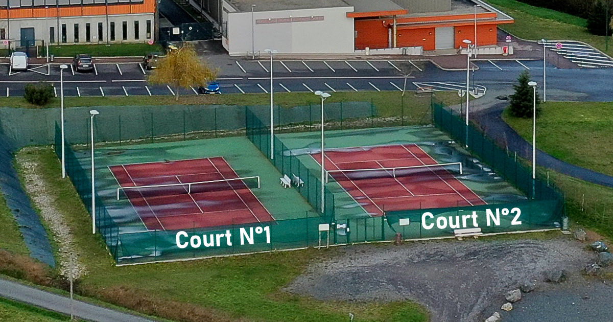 Terrains de tennis &mdash; Espace For&ccedil;a R&eacute;al